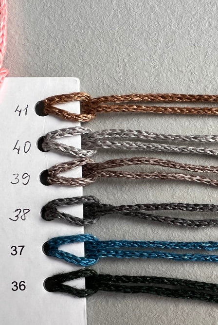 2mm linen cord yarn brown colors