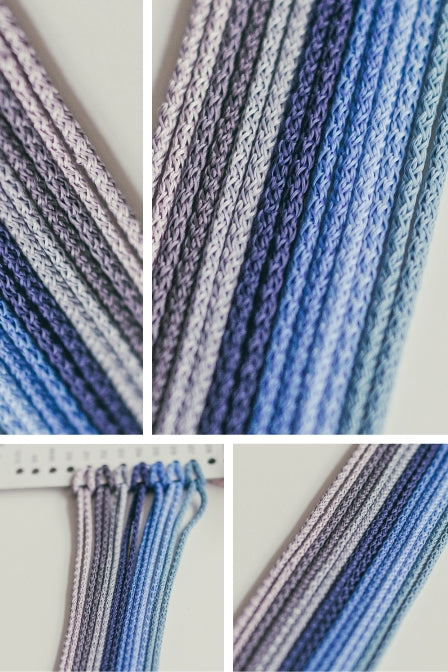 3mm macrame cord Blue MonoMey Studio