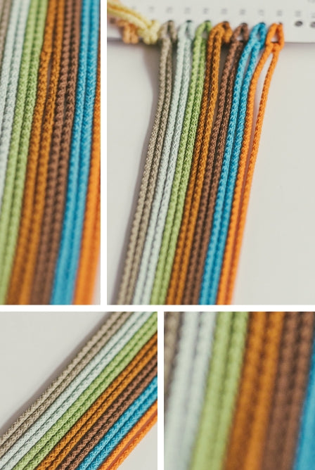 3mm macrame cord Khaki colors