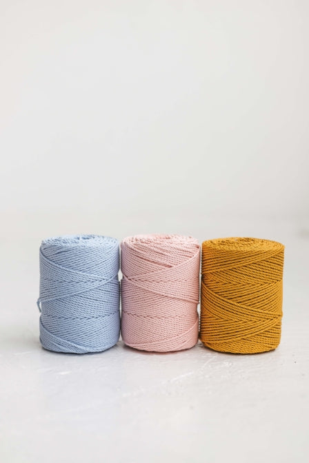 Twisted macrame cord