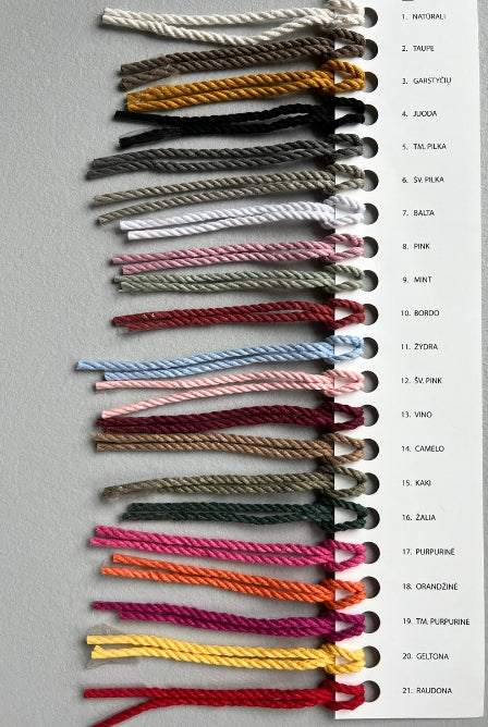 4mm twisted cotton cord