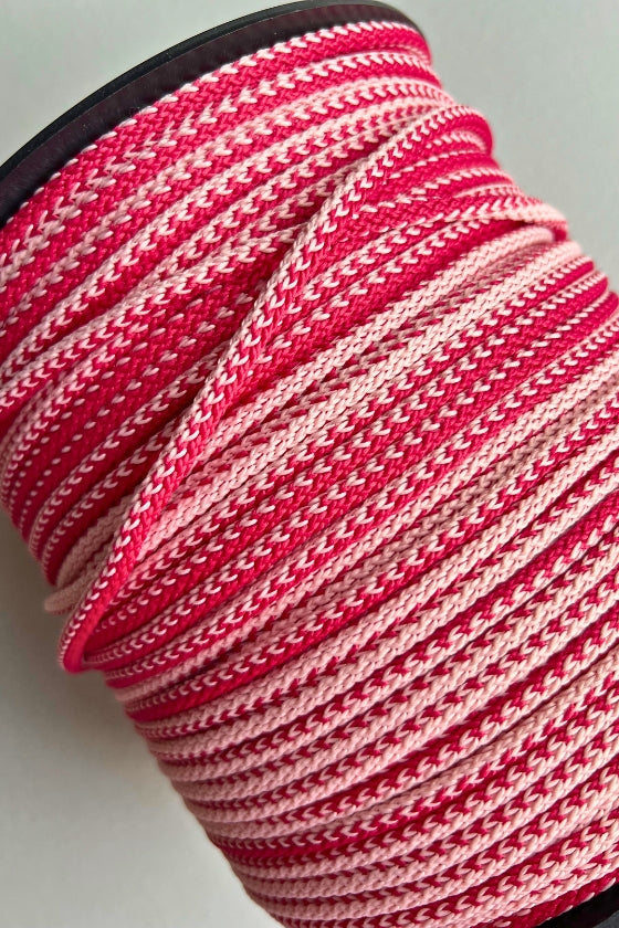 Pink 6 mm macrame cord