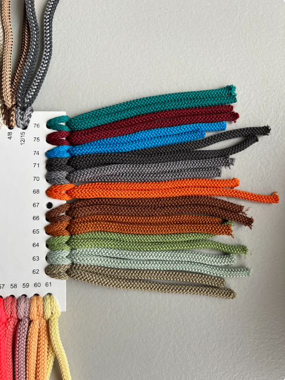 6mm macrame cord Earth colors