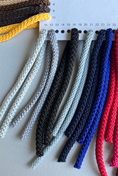 8mm macrame cord Grey and blue colors