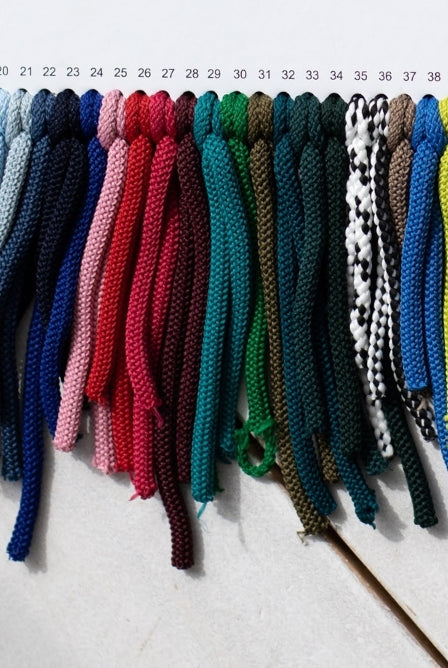 6mm macrame cord White and Black