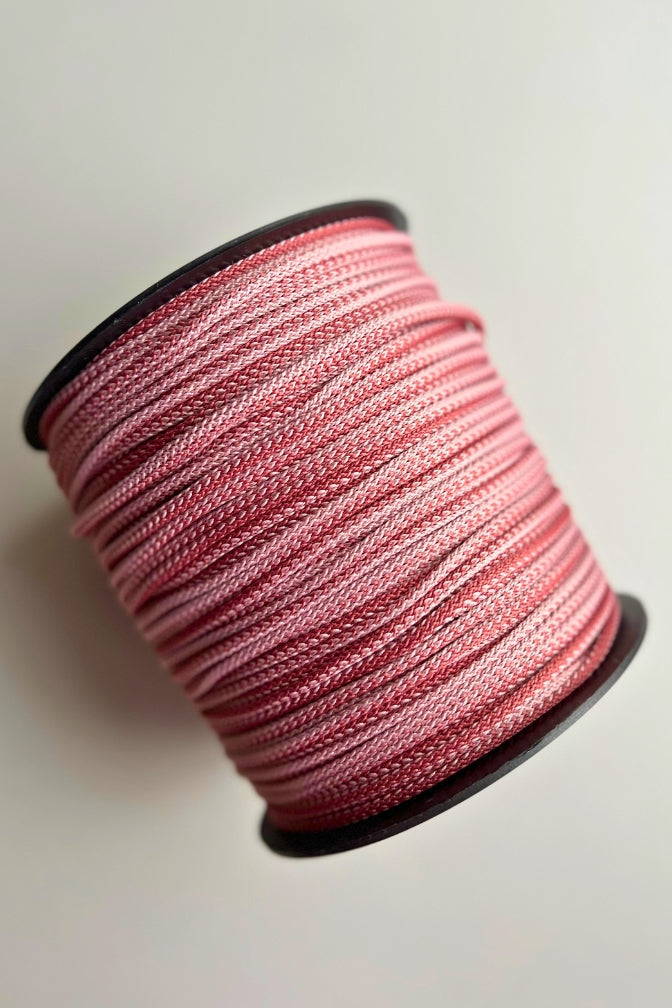 Colored macrame cord rose color