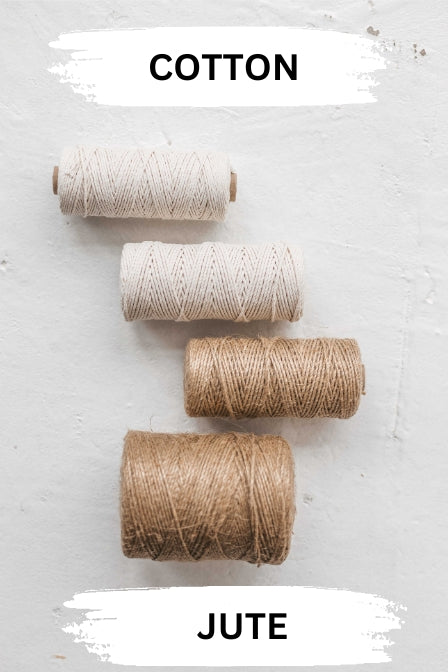 Natural cotton string for crocheting