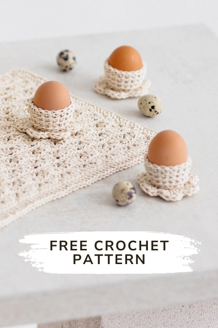 Simple crochet egg holder pattern free