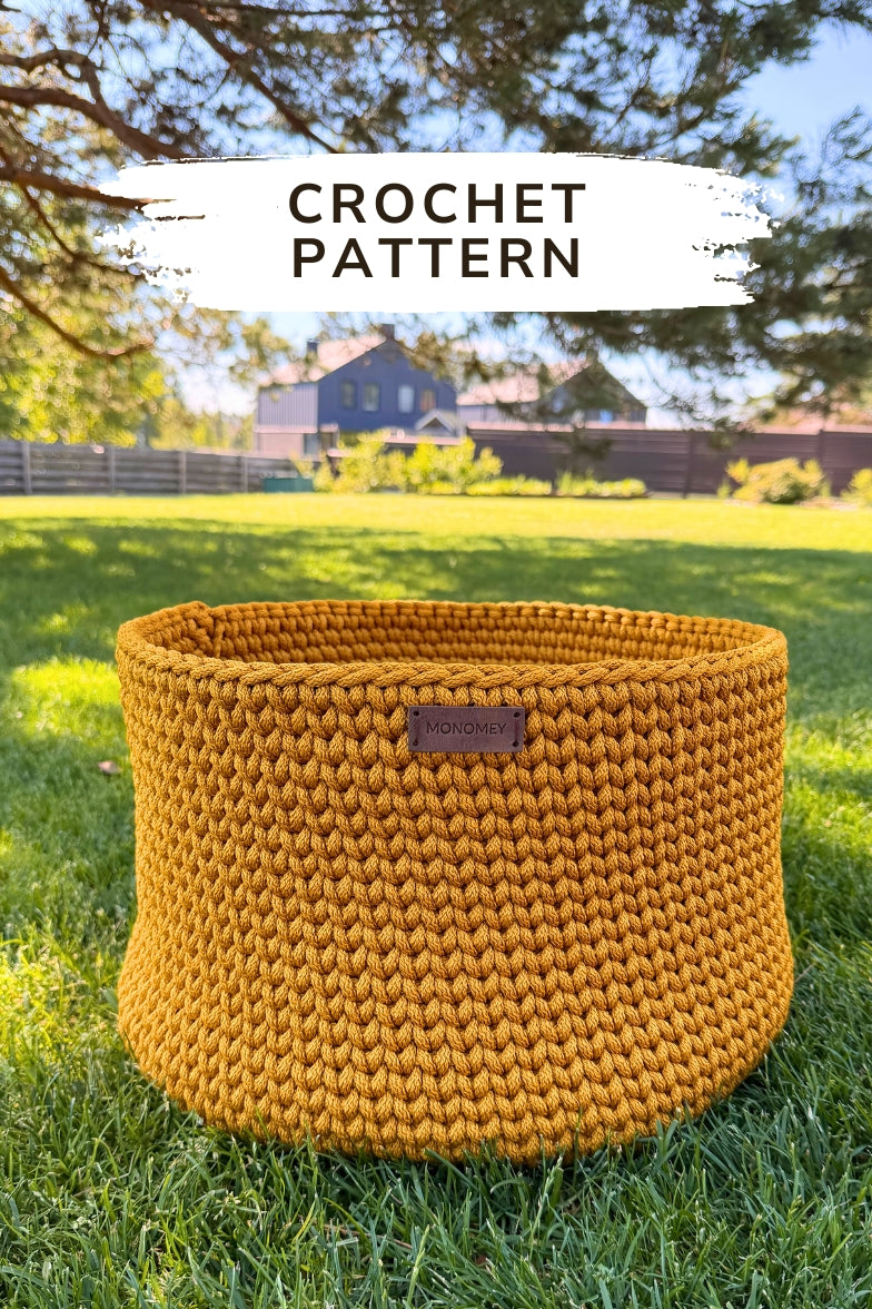 Crochet Basket Pattern PDF