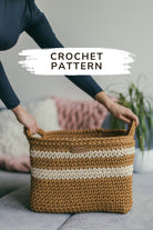Square crochet basket pattern with video tutorial