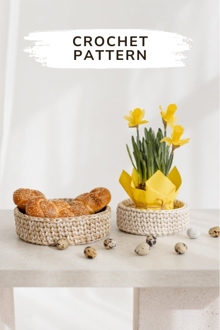 Crochet Easter basket pattern