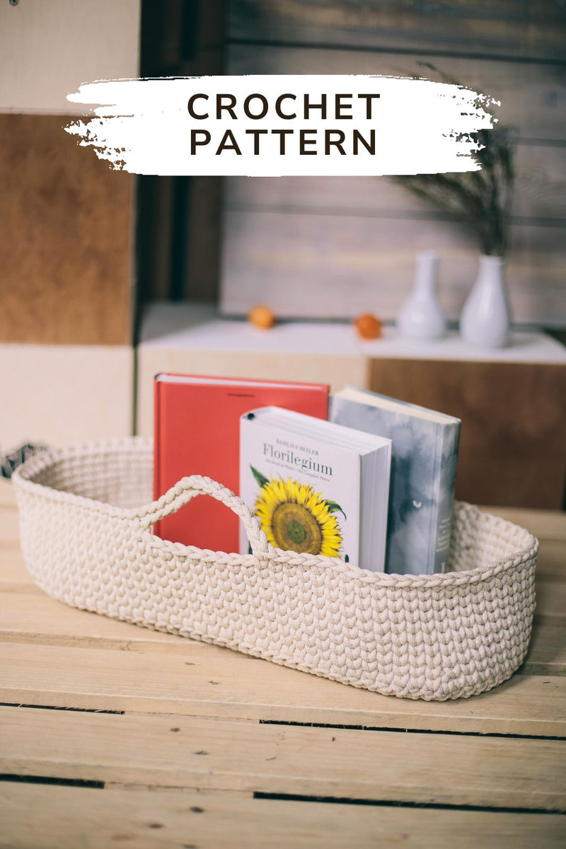 Crochet Moses basket pattern MonoMey Studio