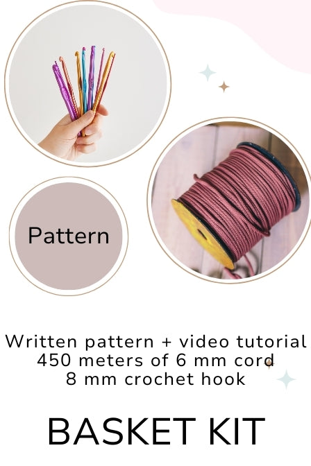 Crochet basket kit