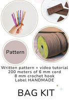 Crochet bag kit number one bag
