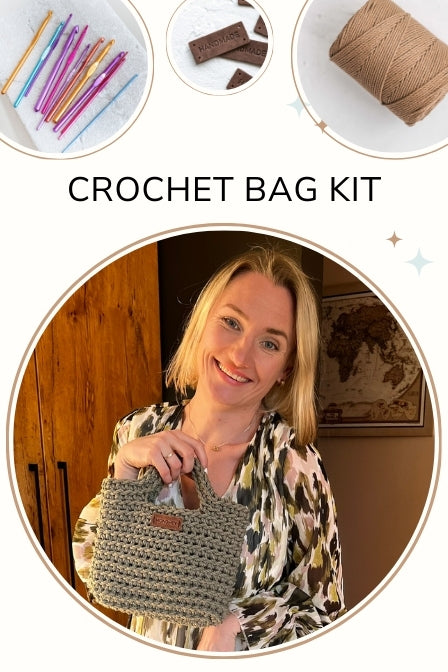 Crochet bag kit for beginners Small summer bag