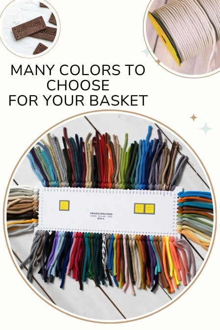 Crochet cord for baskets