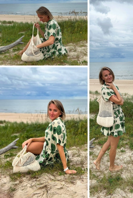 Crochet beach bag