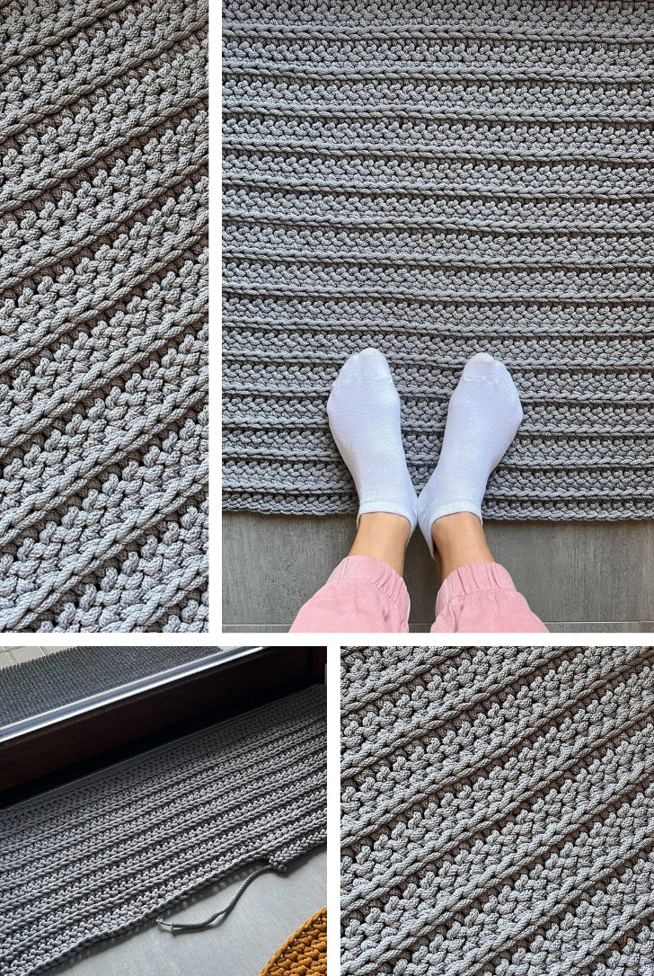 Free crochet door mat pattern