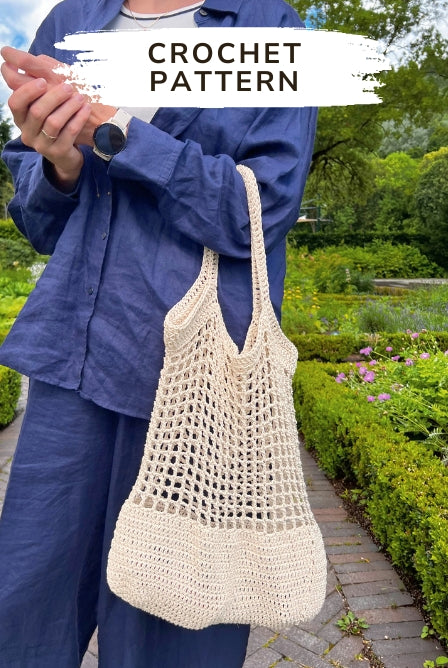 Crochet mesh bag pattern