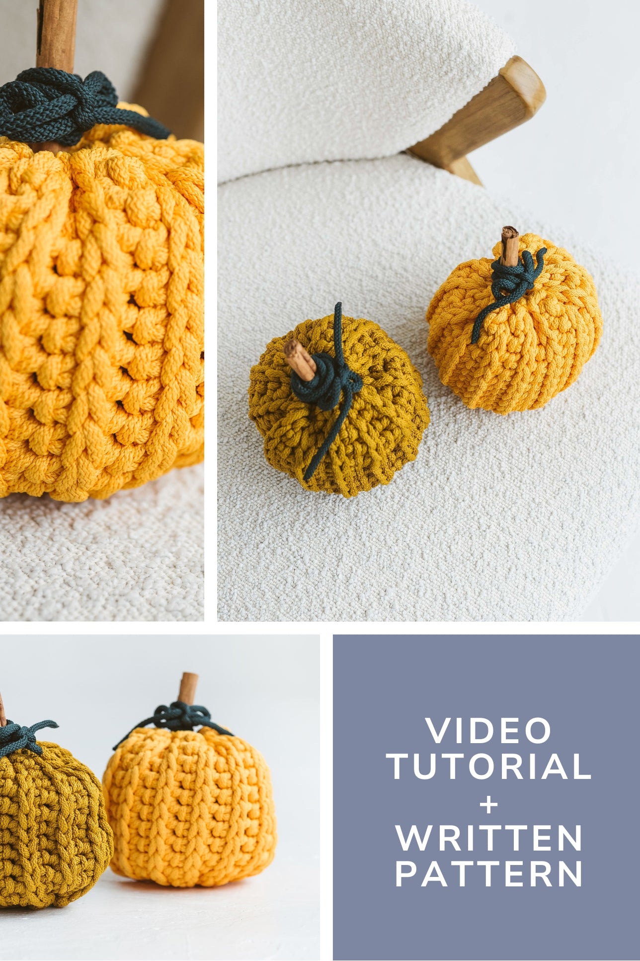 Easy crochet pumpkin pattern