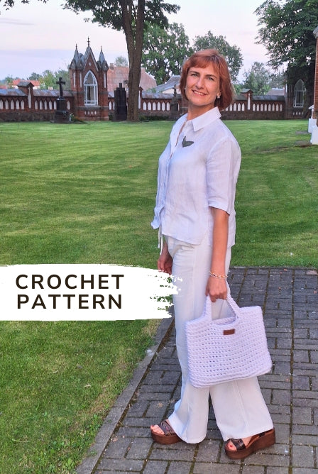 Crochet summer tote bag pattern