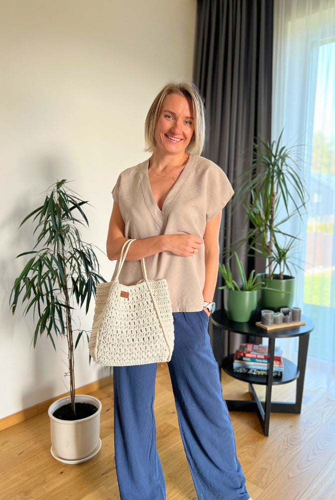 Easy crochet pattern "Perfect summer tote bag"