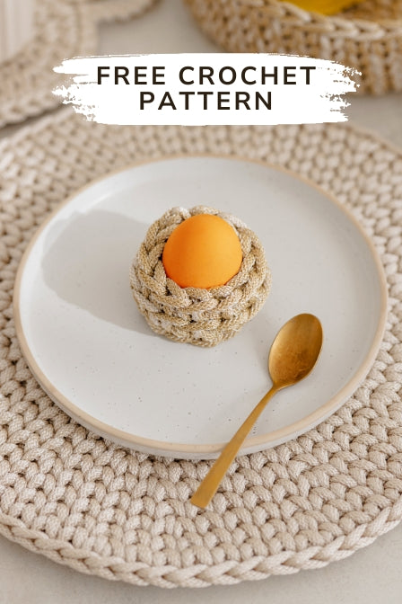 Free crochet egg cup pattern