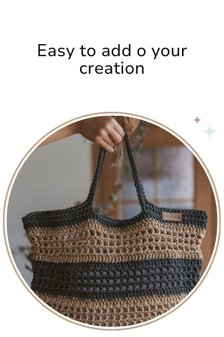 HANDMADE leather tags for bags