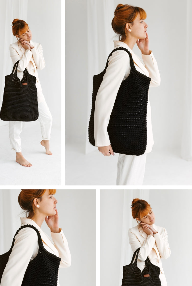 Modern crochet bag pattern
