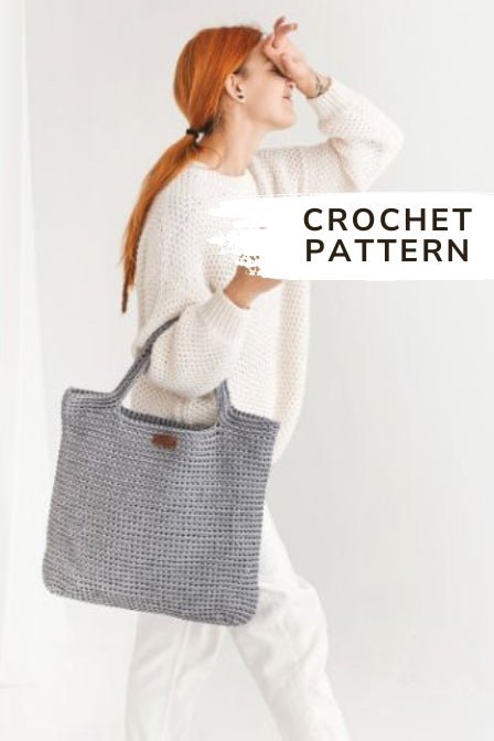 Large crochet tote bag pattern My best friend + video tutorial