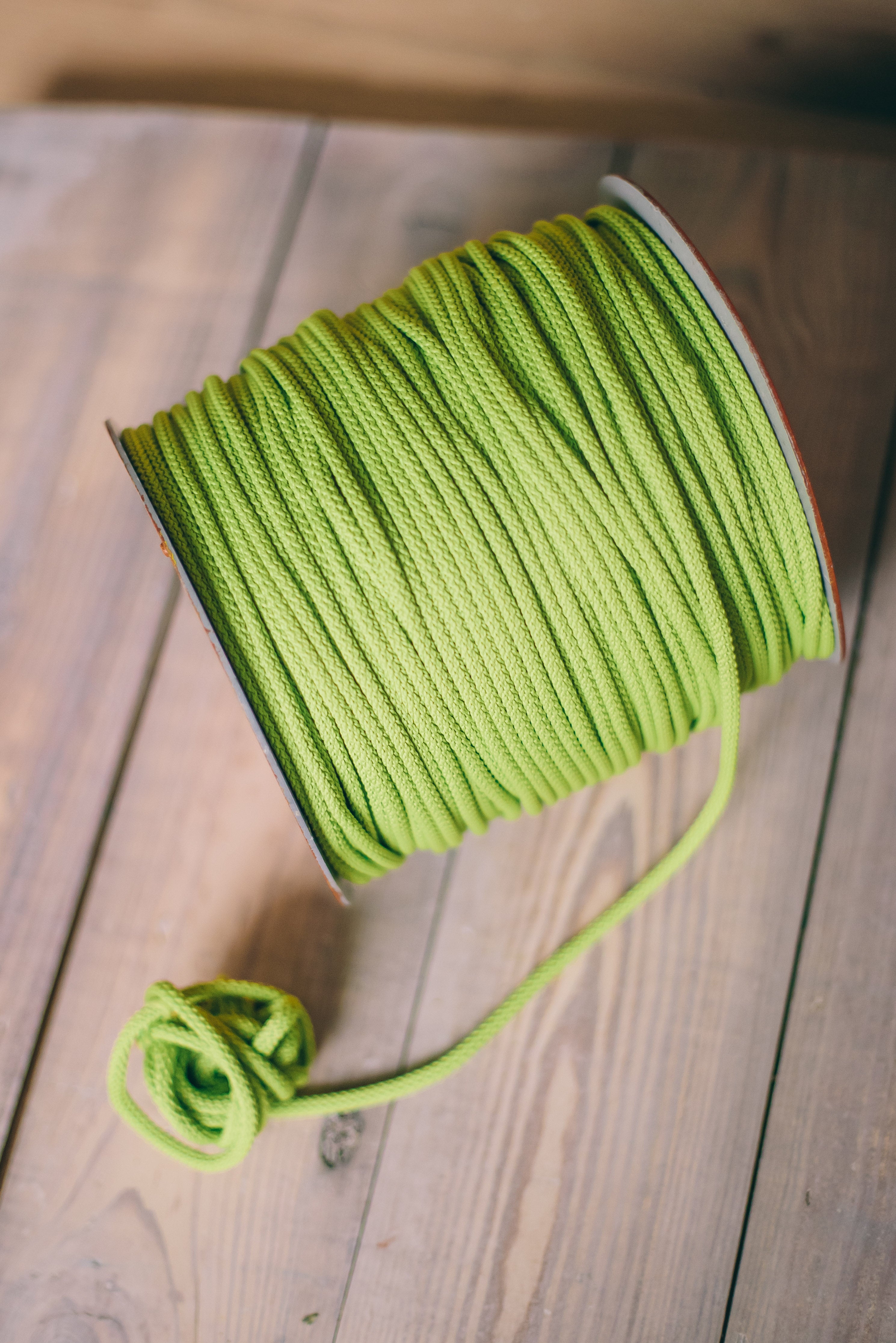 Light green macrame cord 6mm