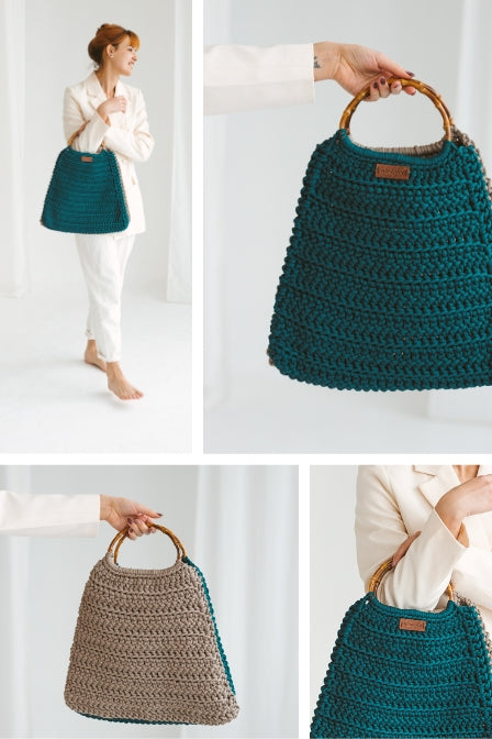 Macrame crochet bag pattern