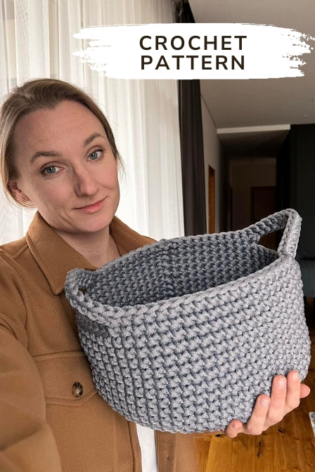 Medium crochet basket pattern
