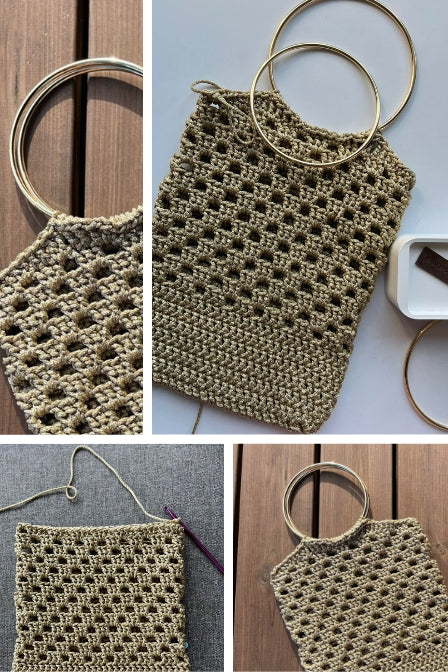 Modern crochet bag pattern