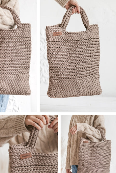 Modern crochet bag pattern monomey studio