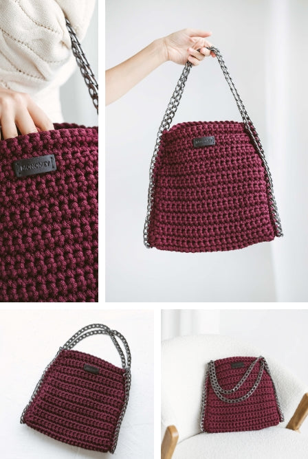 Modern crochet bag pattern