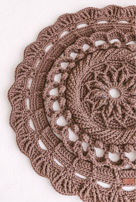 Round crochet rug pattern MonoMey Studio