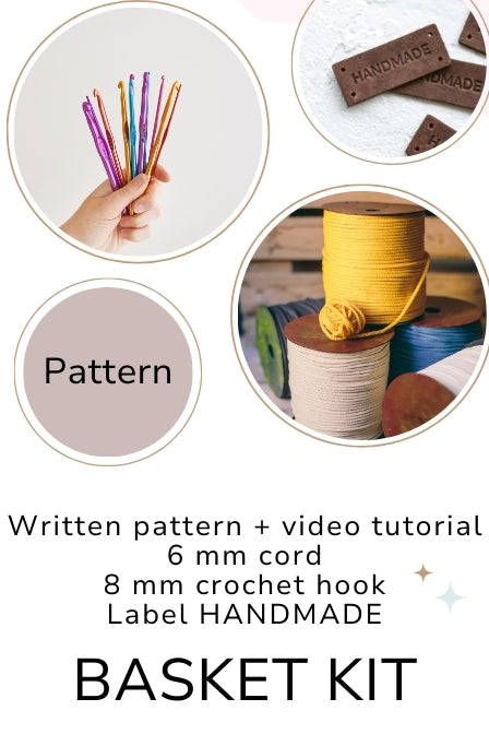 Small crochet basket kit Do it yourseft