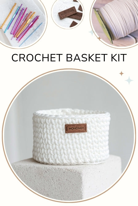 Small crochet basket kit
