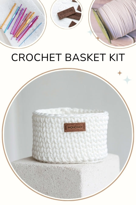 Small crochet basket kit