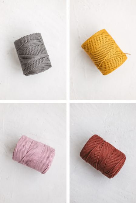 Twisted macrame cord
