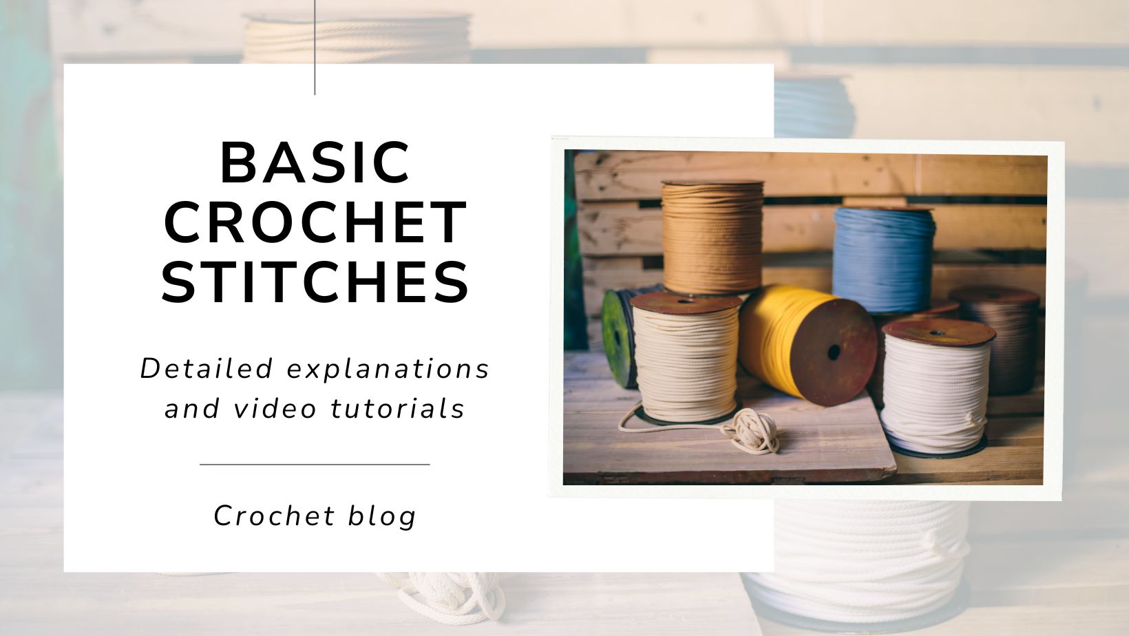 Basic crochet stitches