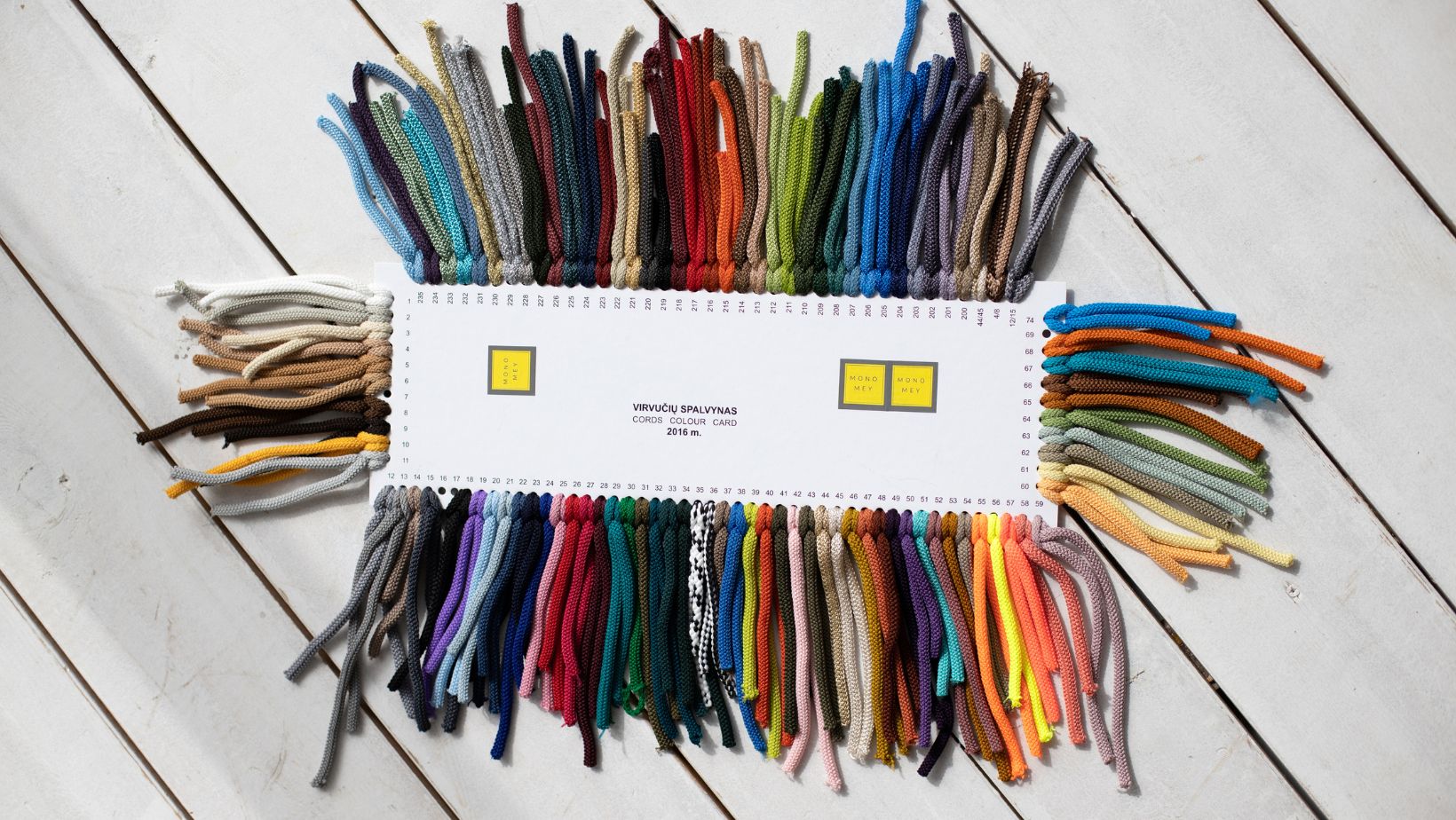 Cord color samples cards – MonoMey Studio
