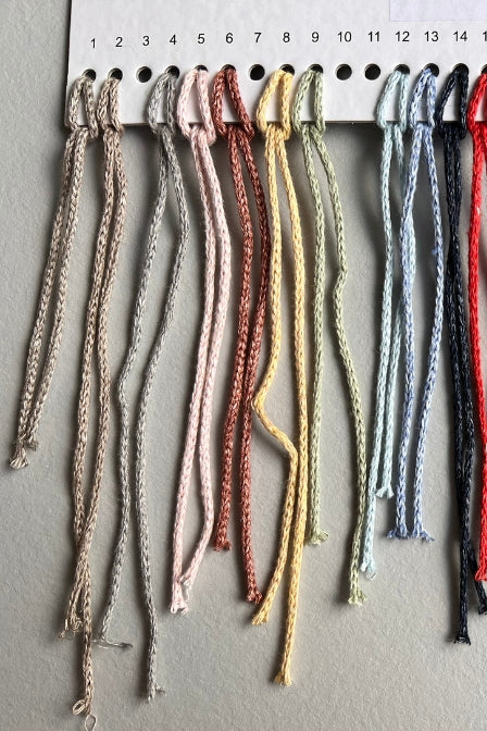 2mm linen cord yarn light colors
