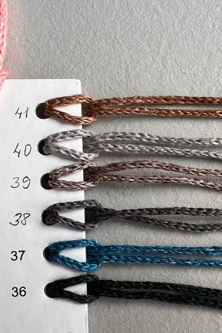 2mm linen cord yarn brown colors