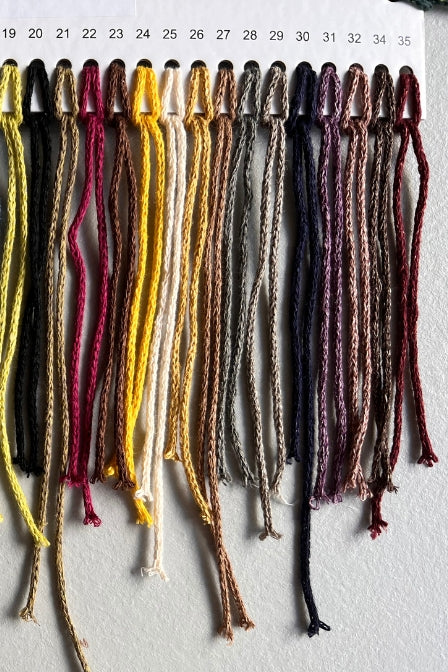 2mm linen cord yarn Earth colors