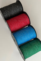 Close-up of 3mm polyester cord showing silver shimmer detail