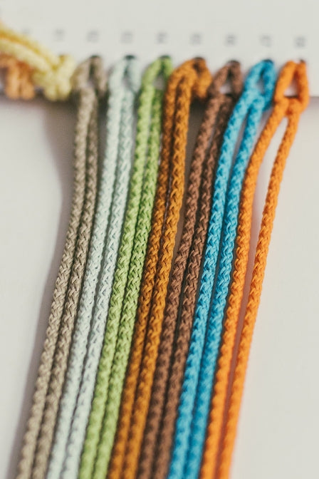 3mm macrame cord Brown and Orange colors