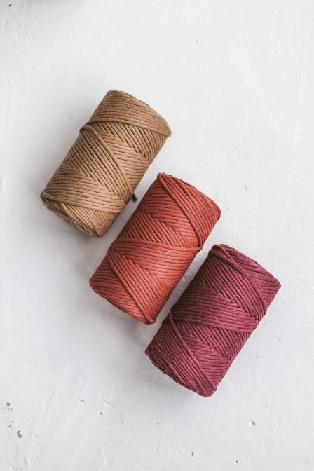 3mm single strand cotton macrame cord