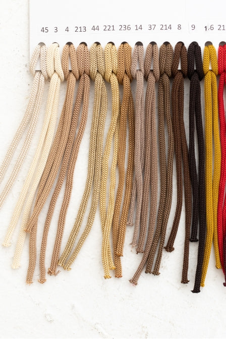 4mm macrame cord brown colors